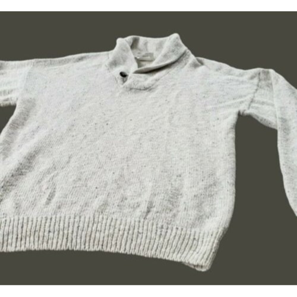Vintage‎ NORTHERN REFLECTION Sweater Button Accent Cream MEDIUM